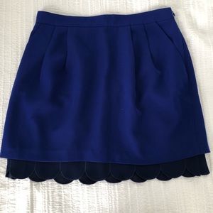 [PRICE DROP] Club Monaco Scalloped Blue skirt
